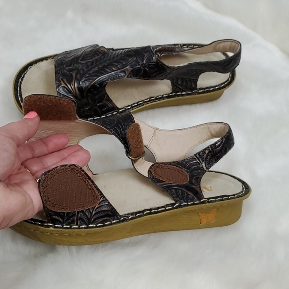 Alegria leather upper sandals velcro size 37 - Picture 7 of 10